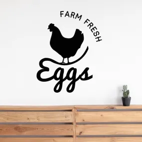 SnappySticker Chicken Farm Fresh Animal Bird Wall Sticker PVC Vinyl Easy to Stick (27 X 35)