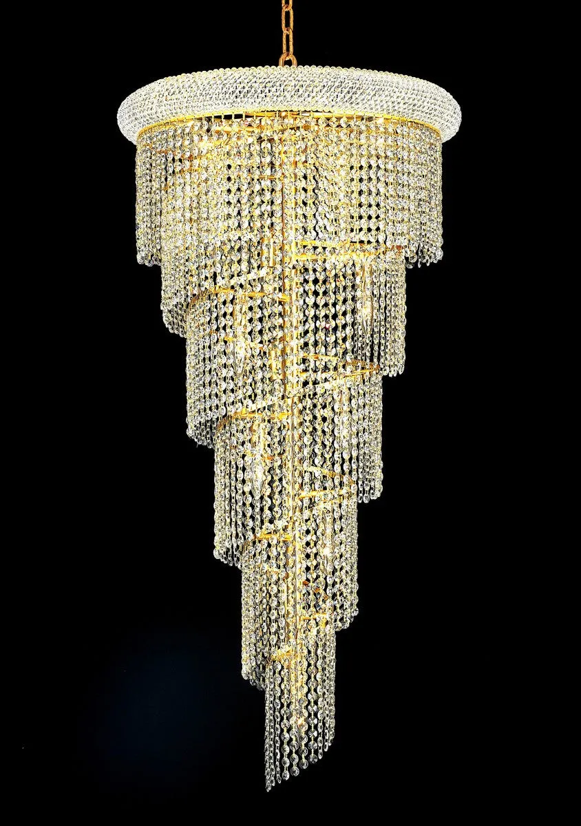 Spiral 18-Light Chandelier