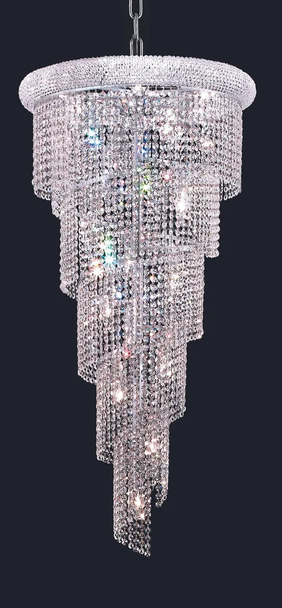 Spiral 18-Light Chandelier