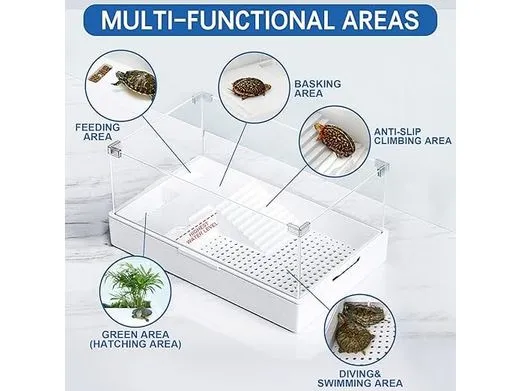 Split Glass Combination Turtle Tank (Large) Xiaomi Version