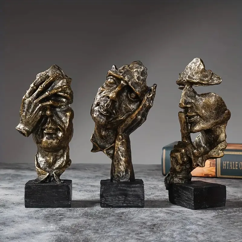 Three wise faces - Male