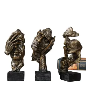 Three wise faces - Male