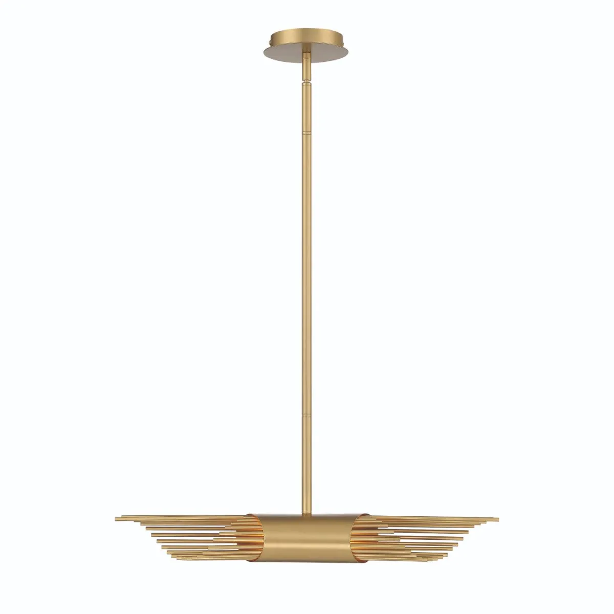 Umura 24 in. 2 Lights LED Chandelier Gold Finish