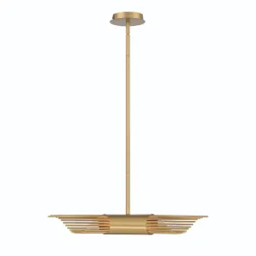 Umura 24 in. 2 Lights LED Chandelier Gold Finish