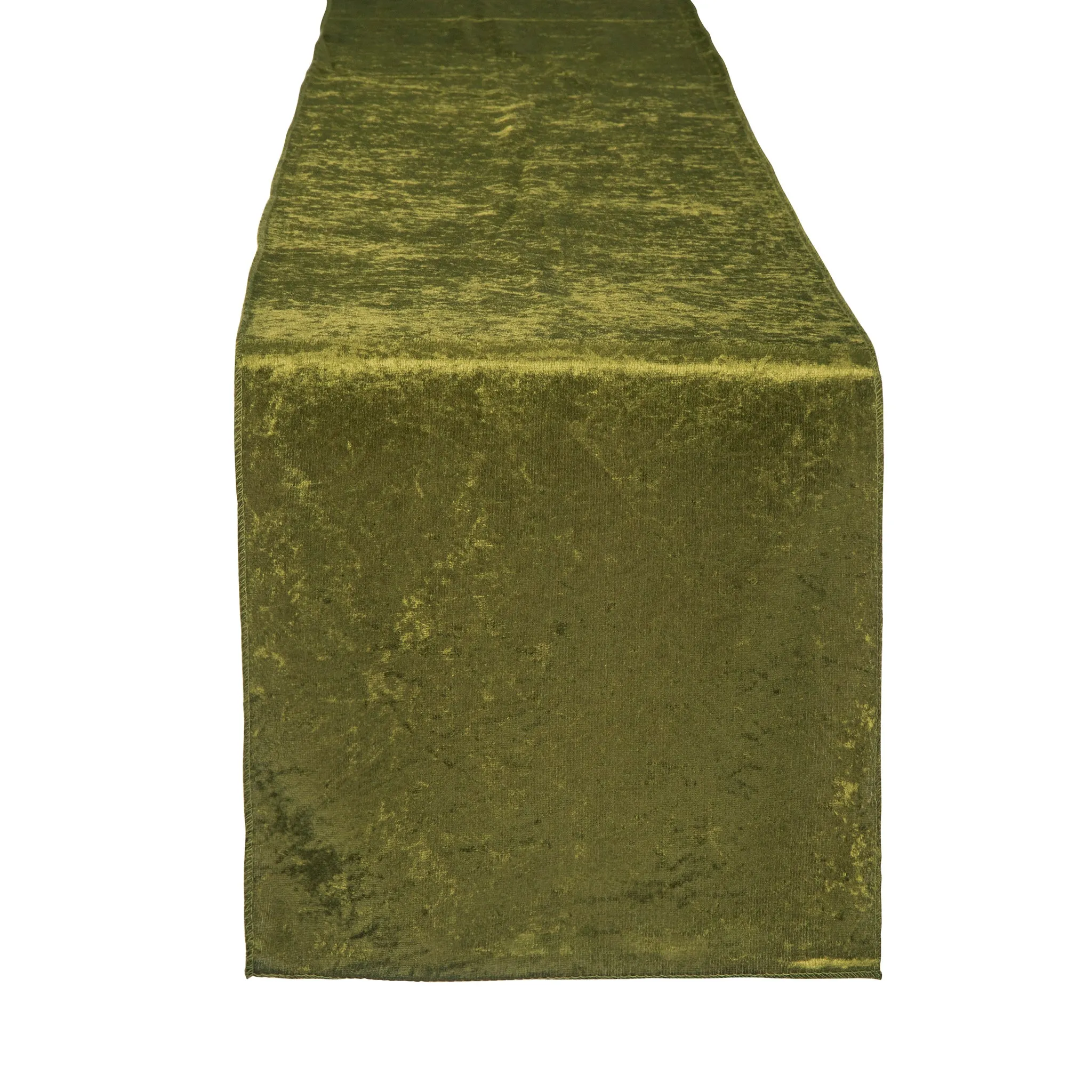 Velvet Table Runner - Olive Green