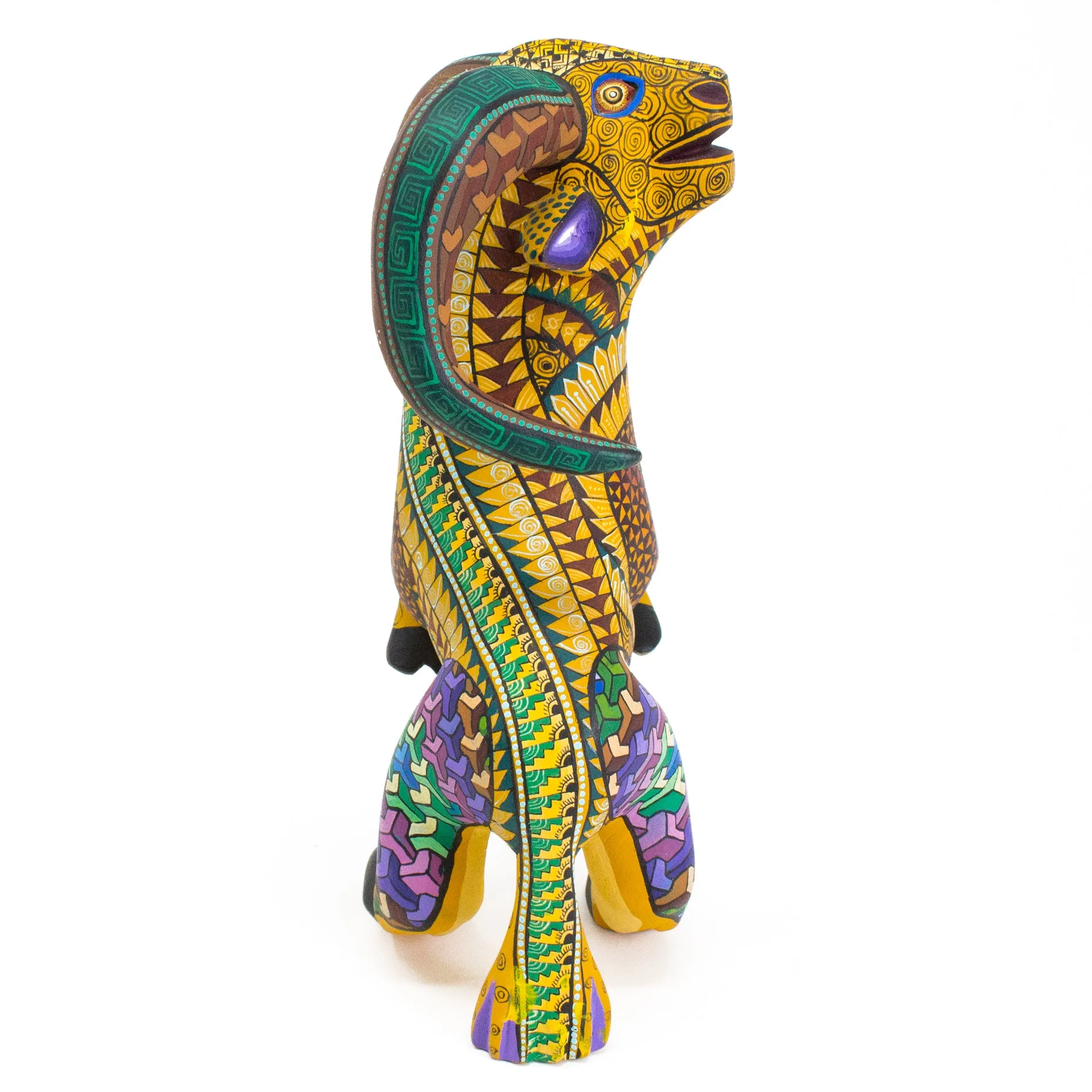 Yellow Ram Alebrije, Copal Wood